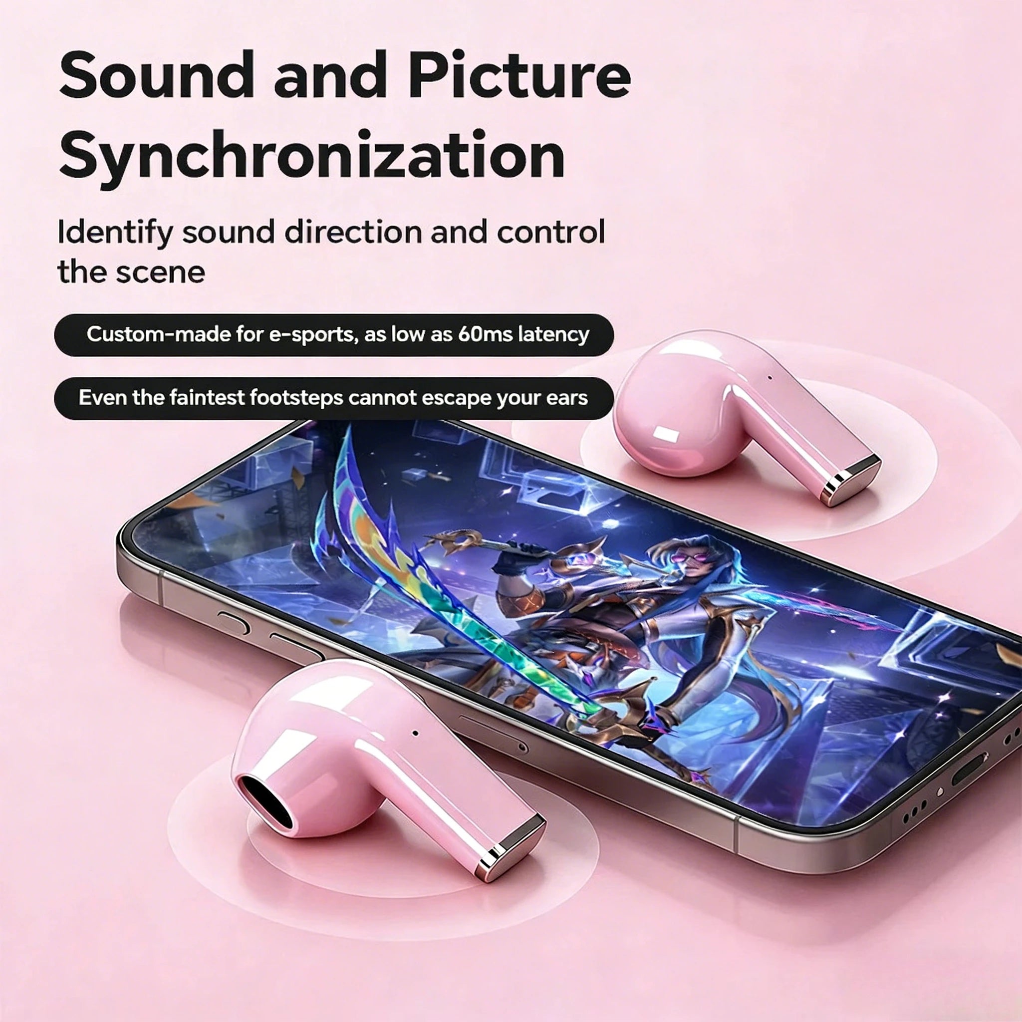 Mini Earphones Wireless Bluetooth Earbuds Long-Last TWS Noise Cancellation Headphones Extended Battery Life With Mic for Music
