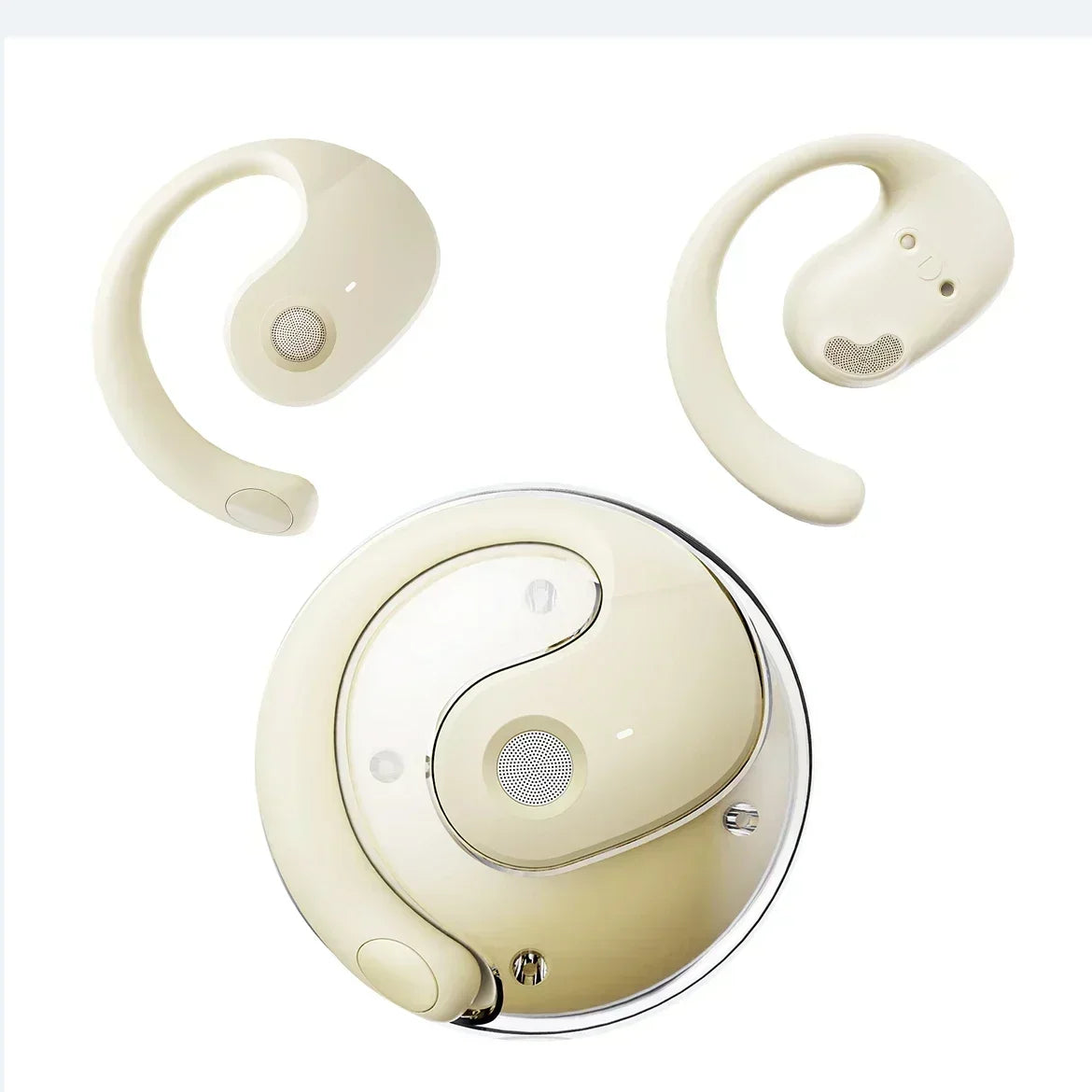 Wireless Headphones Bluetooth Headset with Mics HiFi Stereo Sound Earphones Smart Touch Sports Earbuds for phones