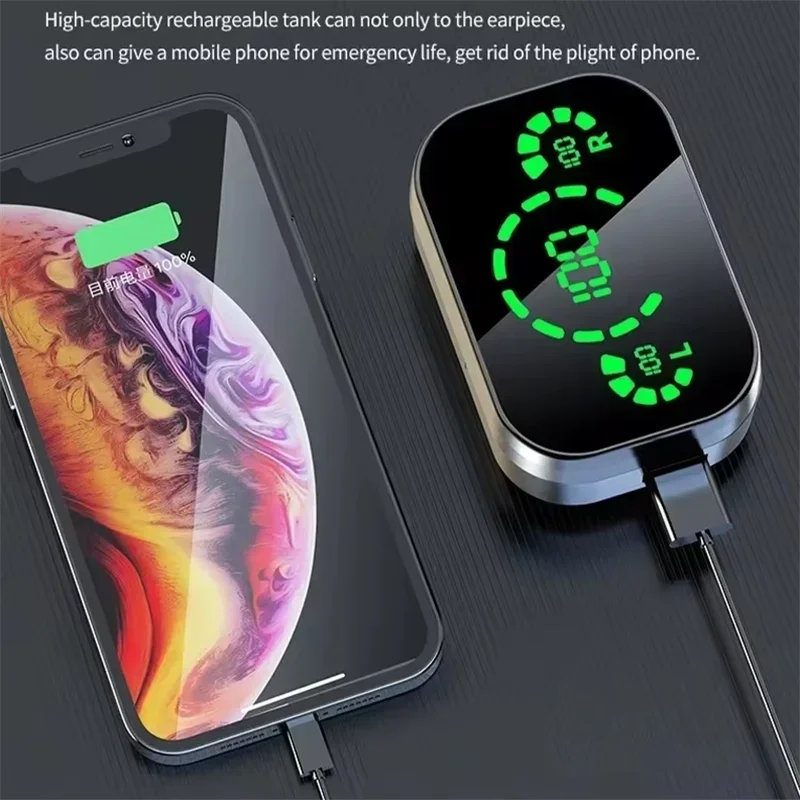 TWS Wireless Bluetooth Headset with Mic Bluetooth Earbuds Charger Box LED Fone Bluetooth Earphones Wireless Headphones