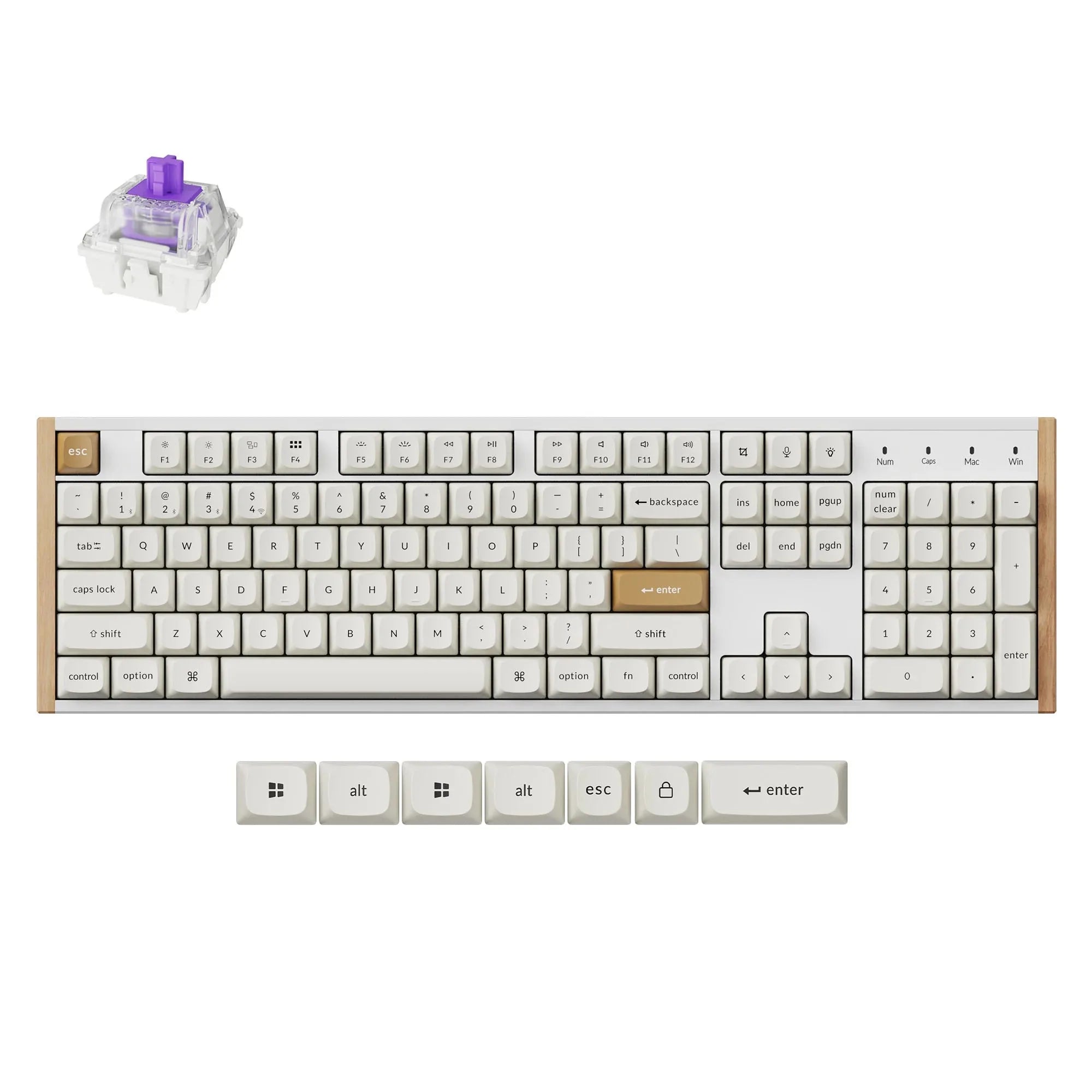 Keychron K10 HE Wireless Magnetic Switch Custom Keyboard Special Edition Full Size RGB Backlight Double-Shot PBT Keycap