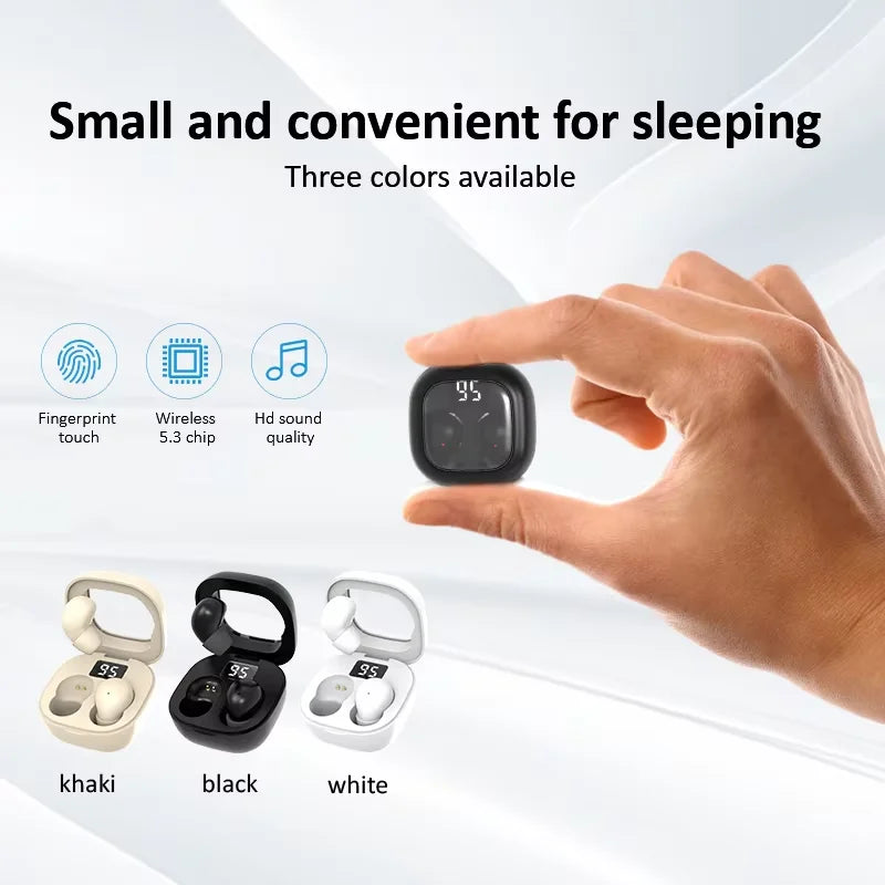 SK19 Wireless Bluetooth Headset Mini Ultra Small Sleep New Invisible Earbuds Sound Quality Headphones Noise Reduction Earphones
