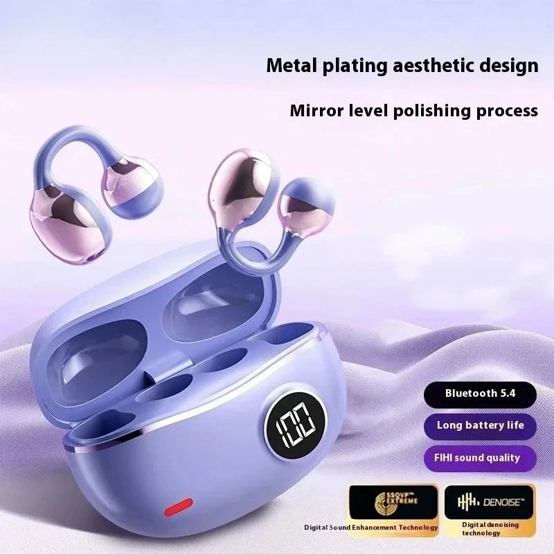 Wireless New Earphones With Digital Display Bluetooth 5.4 New Earbuds Dolby-Level Sound Hi-Fi Audio Dynamic Range With Mic