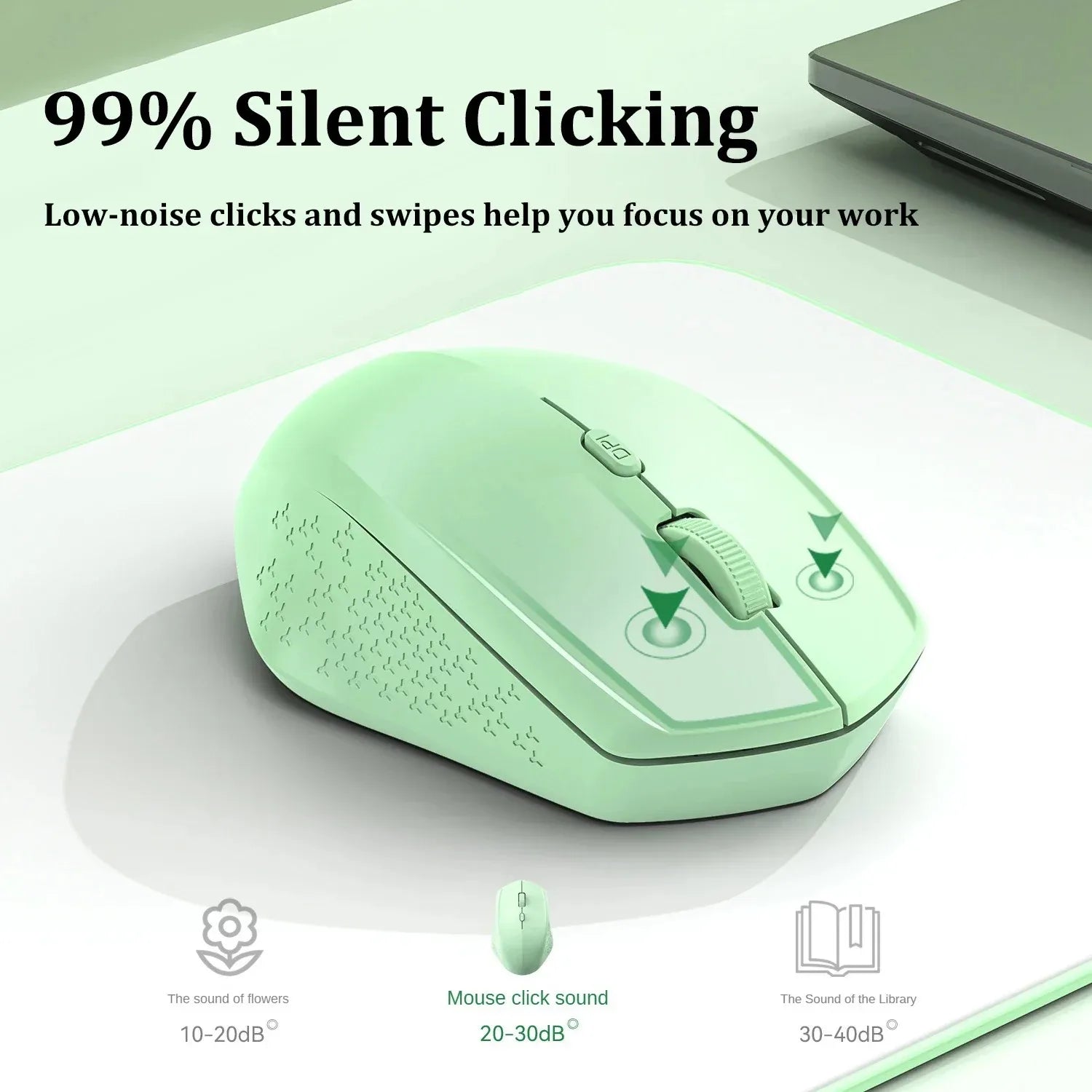 2.4G/Bluetooth Dual Mode Wireless Mice 1600 DPI Rechargeable Ergonomic Silent Mouse For Desktop/Laptop/iPad Computer accessories