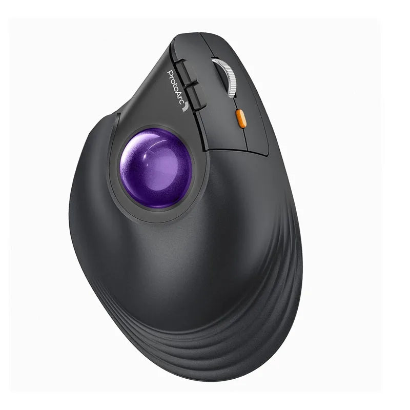 ProtoArc Vertical Wireless Trackball Mouse, EM05 NL Bluetooth E...