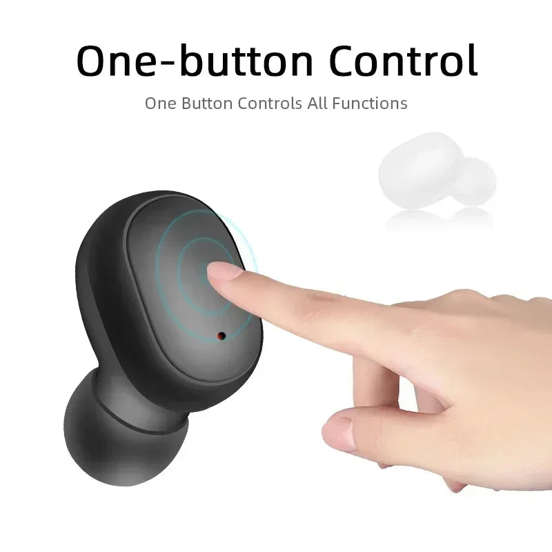 Wireless Bluetooth 5.3 Earphones TWS HiFi Sound Earbuds Gaming Sports Headset Touch Control With Mic