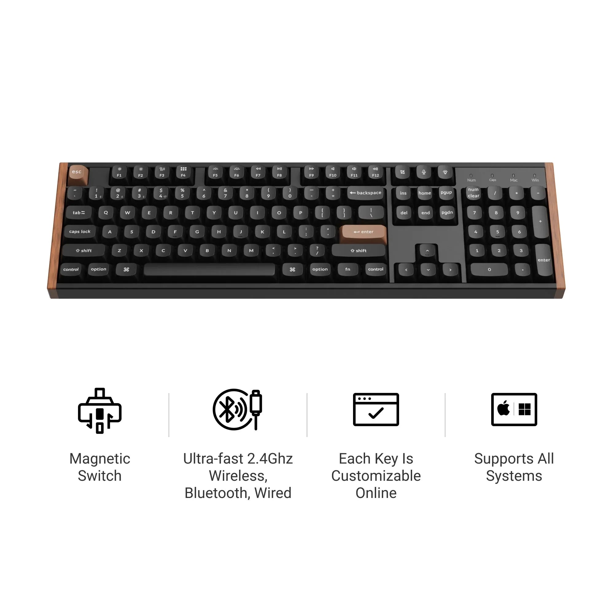Keychron K10 HE Wireless Magnetic Switch Custom Keyboard Specia...