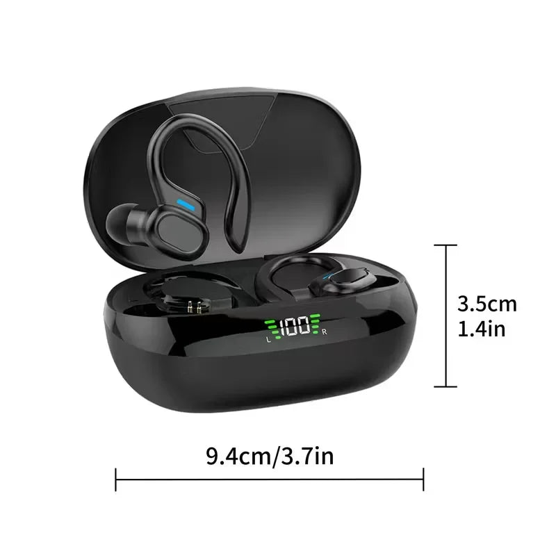 SP16 Bluetooth 5.4 Stereo Headphones, Over-Ear Sports Earphones, ENC Noise Reduction, Waterproof Sports Earbuds